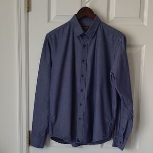 UNTUCKit Men's Navy Casual Button-Down Shirt